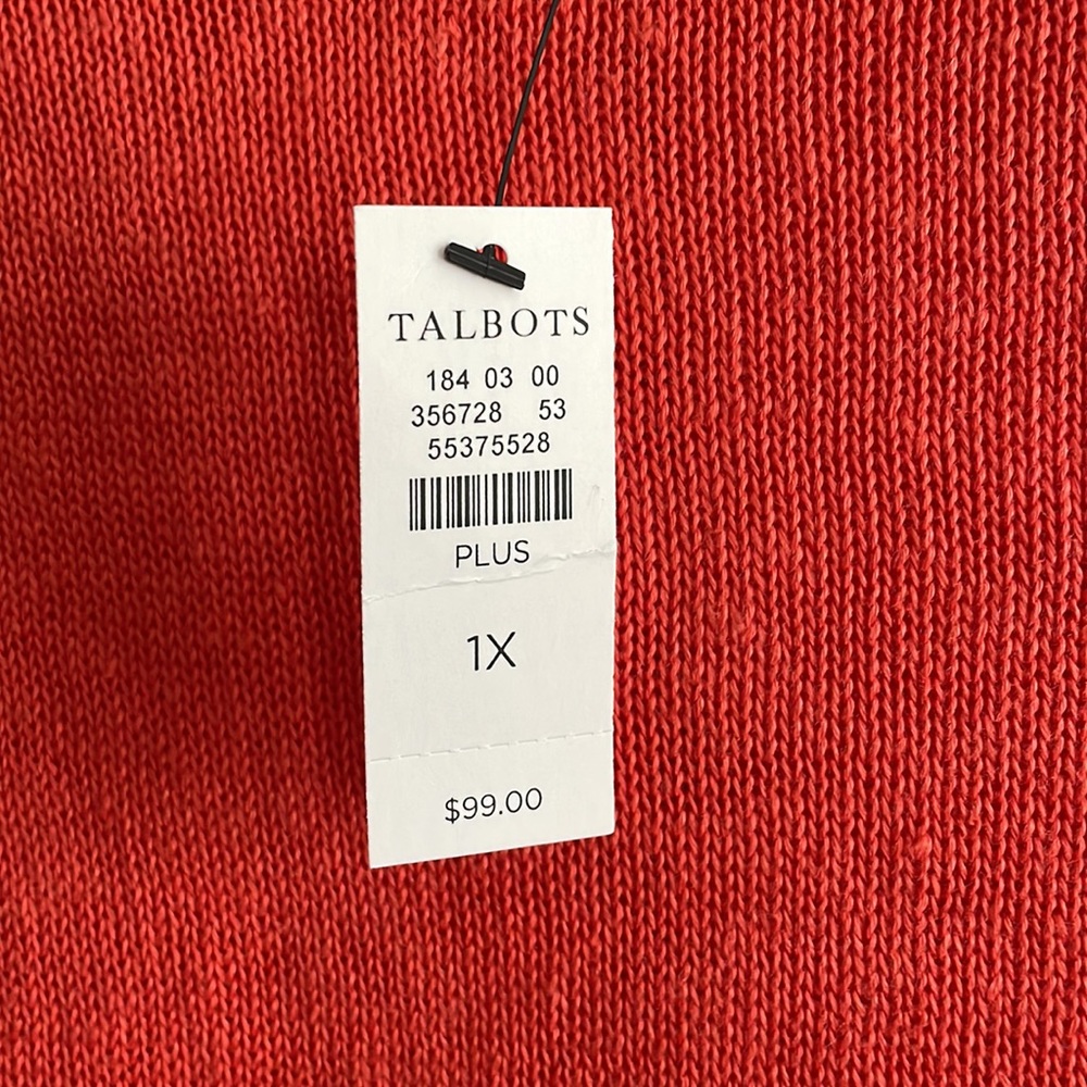 Talbots Linen Tee NWT - Picture 3 of 4